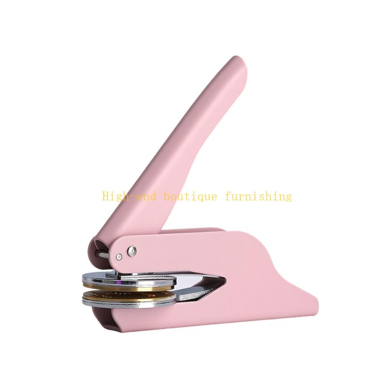 

Easy Tradition Text Brand Metal Seal for Individualized Records and Craft Undertakings рожевий