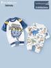 Unisex Cotton Baby Romper - Spring/Autumn Cartoon Onesie for Newborns