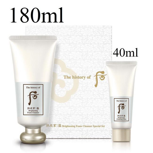 

The history of whoo Brigtening Foam Cleanser Special Set 2 items +RANDOM GIFT