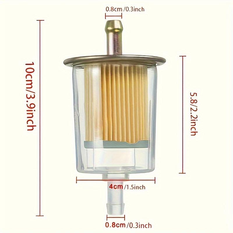 In-line Gasoline Fuel Filter 8mm 3/8" Tube Motorcycle Dirt Quad Motorcycle Fuel Filter General Purpose Motorcycle Accessories