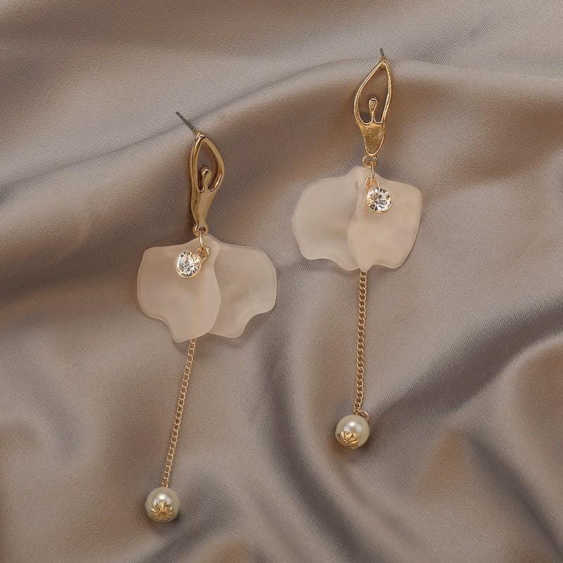 S925 Silver Geometric Tassel Stud Earrings: Fashionable Korean Style, Elegant Design, Versatile for Women