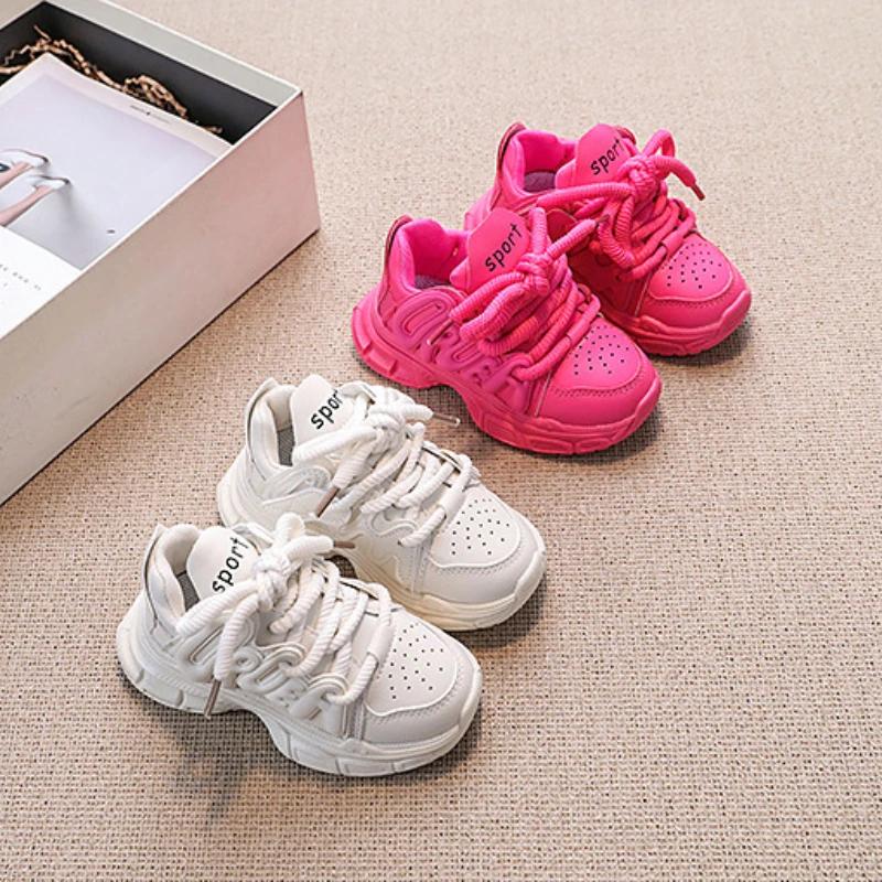 Comfort Girls' Shoe Soft Soled Child Shoes Anti Slip Girls Sports Shoe Fashion Kids Casual Shoes Retro Girl Casual Shoe