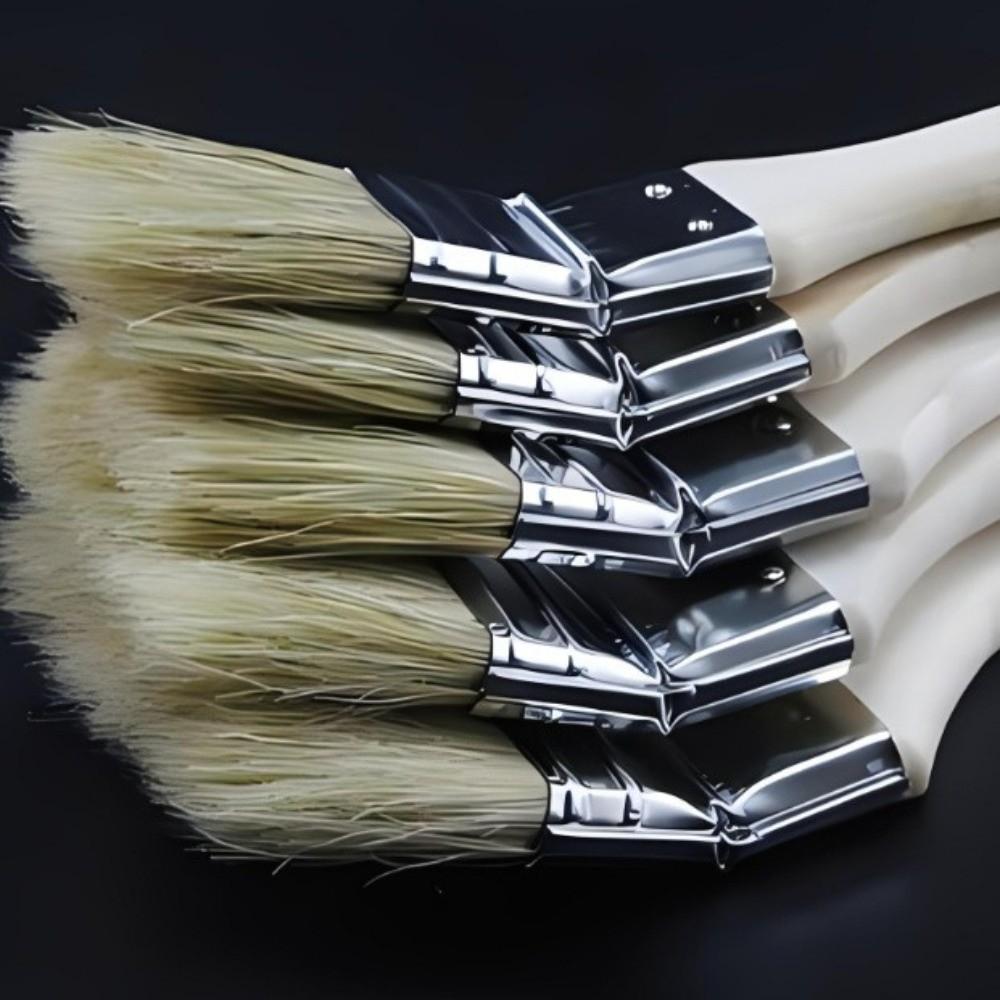 Long Handle Marine Paint Brush Solid Wood Handle Clean Brush New Wall Painting Brush Cleaning Tool