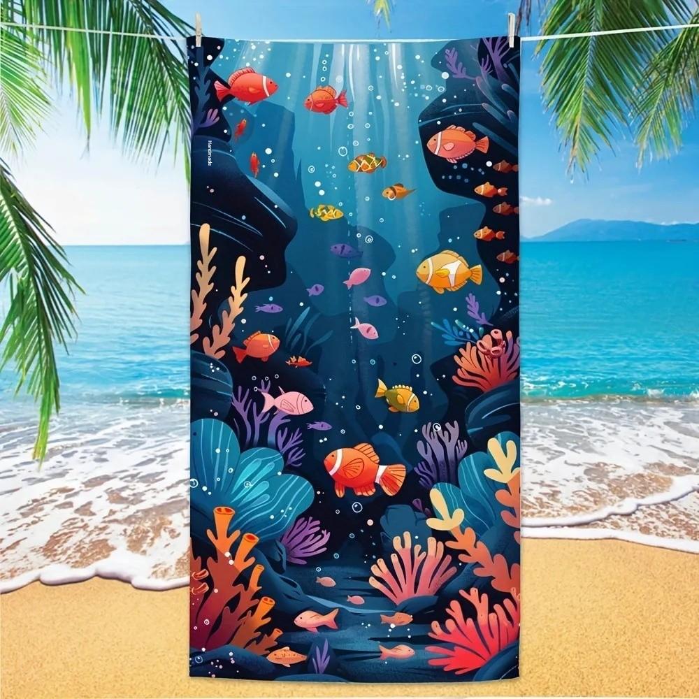 

Ultrafine Fiber Beach Towel Quick Drying Outdoor Summer Towel Swimming Bath Towel Sea Beach Home Goods China Origin W40*H60(CM)