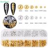 12 Compartment/ Box Gold Silver ABS Semi-round Pearl Nail Art Decor Mix Manicure Salon Accessories