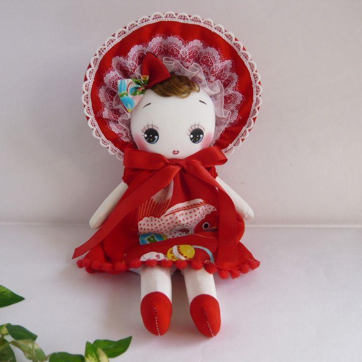 

[Б/У] Кукла Бунка * 27,5 см * Винтажная ткань * Ретро