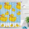 HBU23Anime Cute Duck Printed Shower Curtain Cartoon for Bath Waterproof Bathroom Curtain Durable Bath Screen Bathroom Decor Fu7$