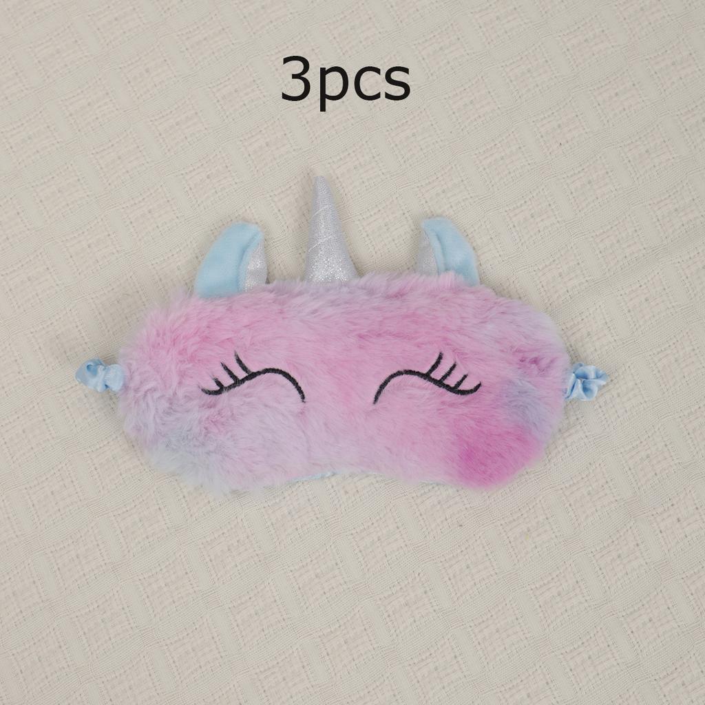 1pc/3pcs/5pcs-Cartoon Unicorn Party Anime Sleeping Mask Kids Gift Cute Blindfolds Travel Sleep Eye Band Shade Rest Eyepatch