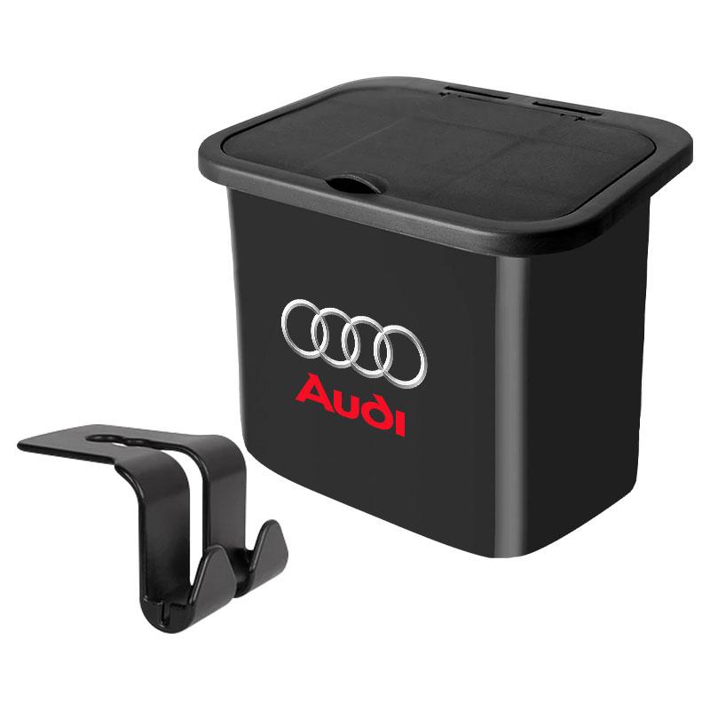 1Pcs Car Hanging Trash Bin Seat Back Storage Box Phone Holder Hook For Audi C7 C6 C5 B5 B6 B7 B8 B9 D3 Q3 Q5 Q7 TT A1 A3 A4 A5 A6 A7