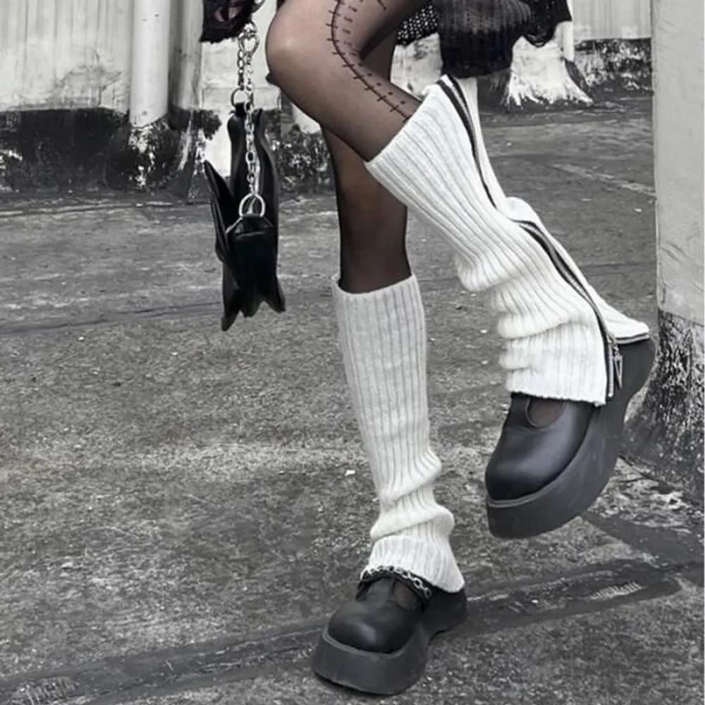 Women s Lovely Cotton Blend Zipper Knee-Long Socks FREE