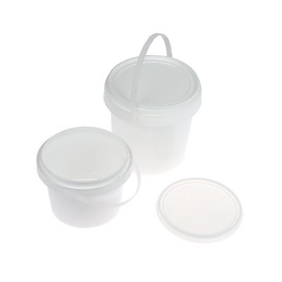500/1000Ml Transparent Plastic Bucket With Lid And Handle Food Storage Container