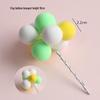 Multicolor Macaron Balloons Cake Toppers - Polymer Clay Foam for Kids' Birthday Decorations