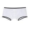 Men Boxer Underwear Transparent Mesh Perspective Shorts Panties Low-rise Moisture-wicking Boxer Shorts