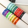 15Pcs Jesus Loves You Webbing Bracelets Woven Bracelet Religious Bracelets Adjustable Wristbands for Men Women Kids Gift