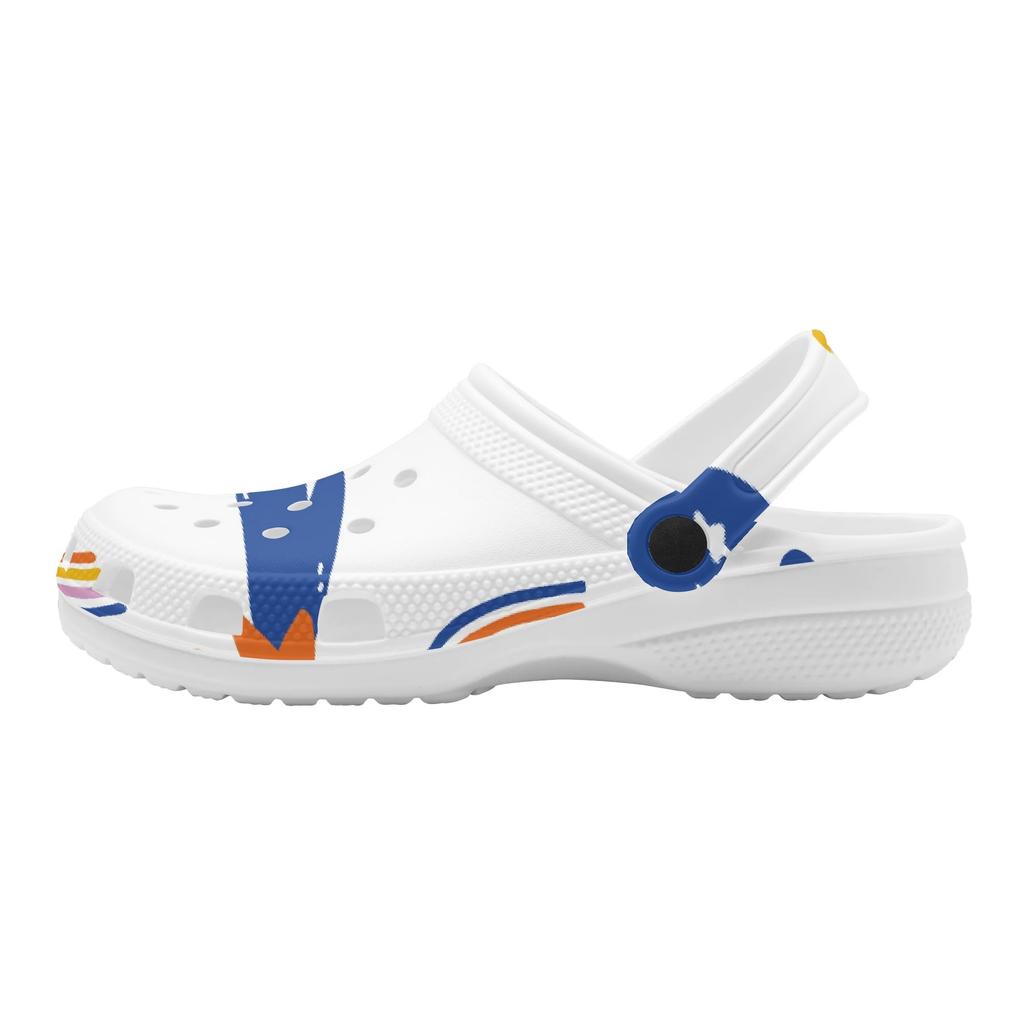 Cartoon Printed EVA Clogs for Women Men Lightweight Breathable Slip On Casual Shoes Soft Sole Summer Sandals Daily Comfort Wear