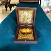 Gold Plated Lord Hanumanji Pooja Box - Premium Gold Hanumanji for Pooja Box| Pocket Temple Hanumanji with Charan Paduka| Unique Home, Office