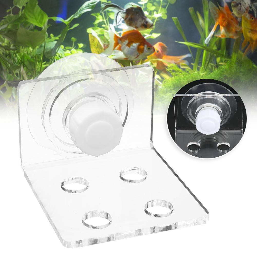 Acrylic Transparent Aquarium 4 Hole Coral SPS Button Snags Bracket Mount Fish Tanks Accessory
