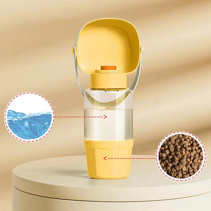 

2-In-1 Cat And Dog Companion Cup Water And Food Dispensing Dual Purpose Cat And Dog Universal Feeding And Watering Pet Supplies жёлтый