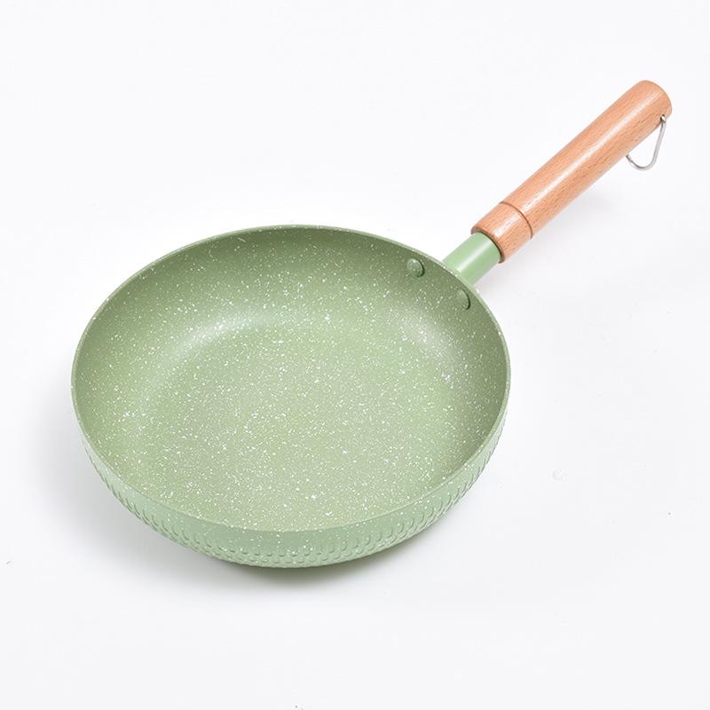 European-Style Non-Stick Flat-Bottom Maifan Stone Omelette Pan for Induction Cookers