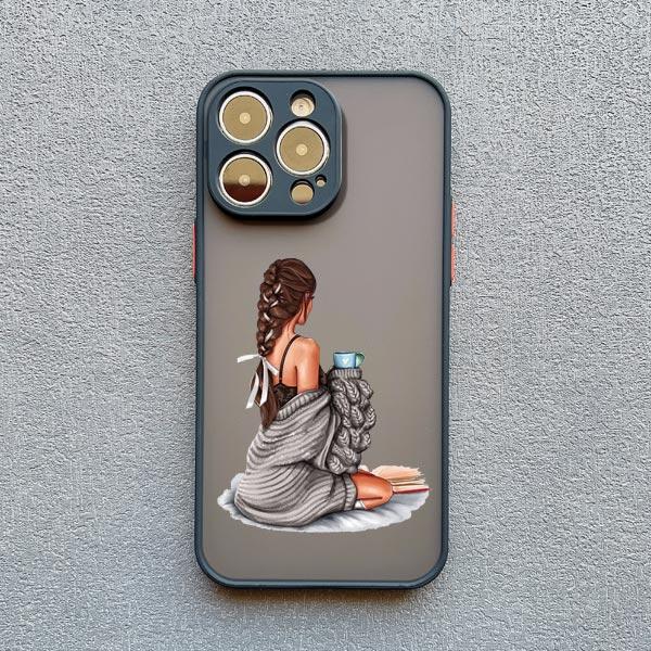Young Girl Pattern Phone Case for iPhone 11 12 13 Pro Max Mini 14 15 Plus Pro Max 7 8 Plus SE 2020 X XR XS Shockproof Back Cover