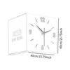Corner Clock Versatile Display Decor Square Wall Mount for Office Home Patio