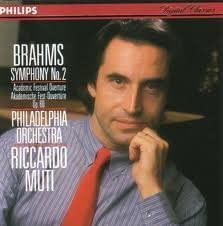 CD RICCARDO MUTI, JOHANNES BRAHMS, THE - Symphony 2 / Academic Festival Over 4223342 Philips Digital 1989 US Classical Used