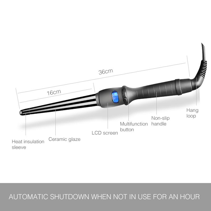 Ceramic Styling Tools profesjonalna lokówka do włosów, wałek do włosów, stożek do włosów, kwiat gruszy, elektryczna lokówka do włosów, wałek do loków