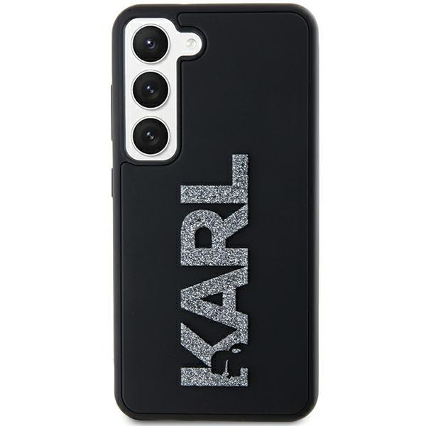 Karl Lagerfeld Klhcs24S3Dmbkck S24 S921 Czarny/Black Hardcase 3D Rubber Glitter Logo