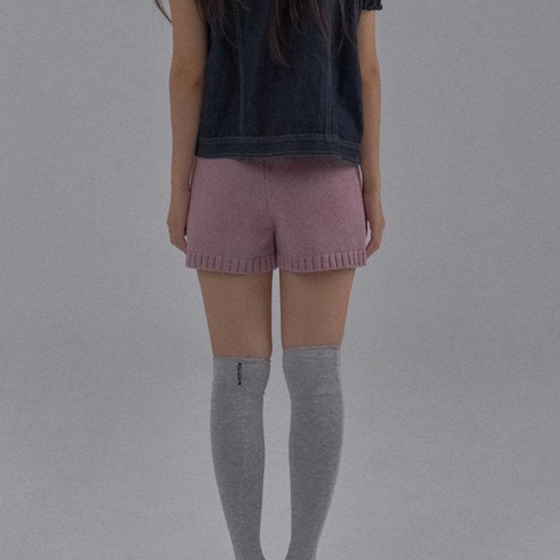SORRY TOO MUCH LOVE Cotton High-Fit Long Tights_Grey