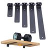 1 Set 5Mm Thicked Invisible L-Shaped Brackets Heavy Duty Cast Iron Floating Shelf Brackets For Kitchen Shelves Support
