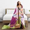 M-Masha and Bear Blanket Fleece Summer Air Conditioning  Multifunction Super Soft Throw Blanket for Bedding Car Plush Thin Quilt