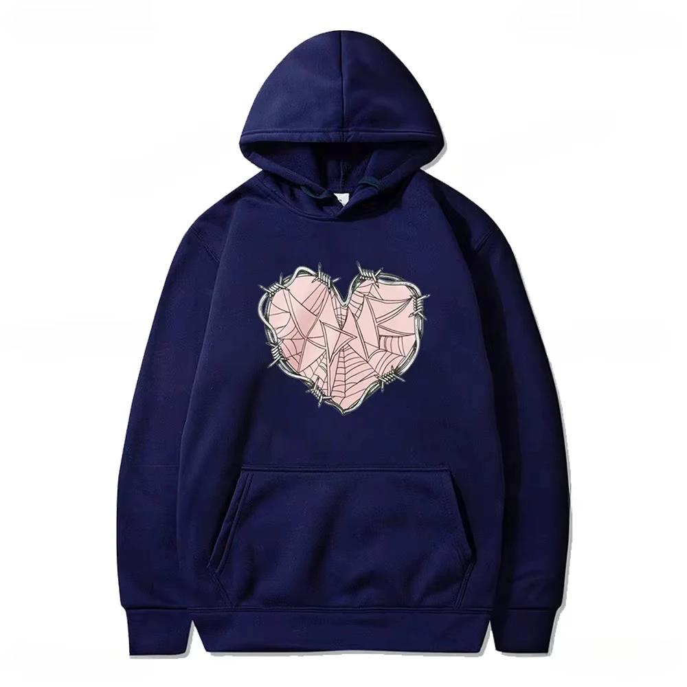 

XPLR Sam Colby Merch Web Heart Hoodies Women Men Sweatshirt Casual Style Harajuku Streetwear Fashion Clothing Pullover M
