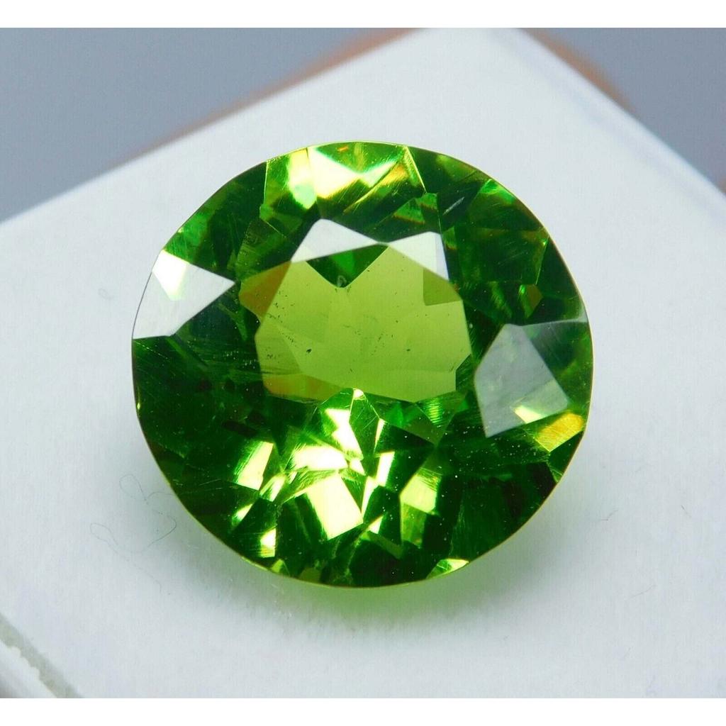 Natural 8.80 Ct Beautiful Rare ROUND Cut Green Peridot Loose Gemstones
