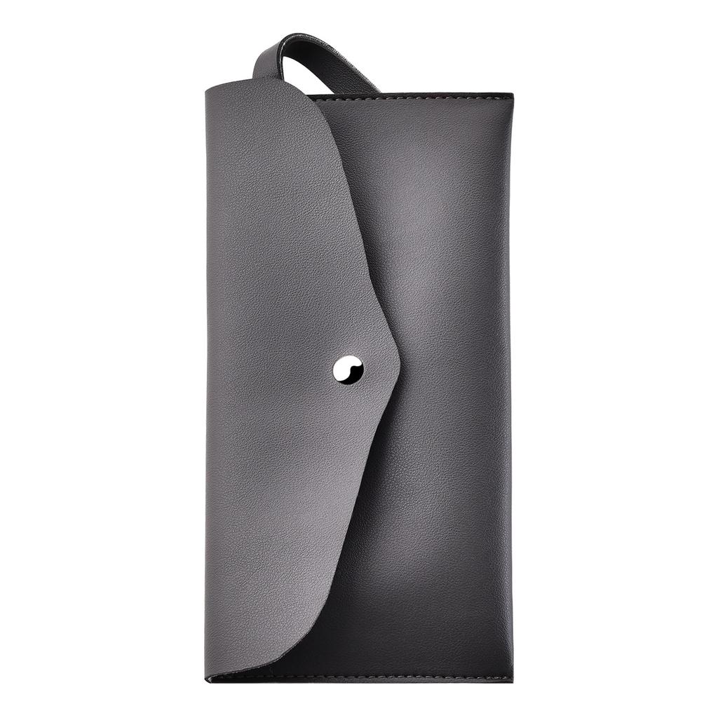 Leather Makeup Bag Portable Makeup Brush Organizer Pouch 24x12cm Cosmetic Travel Toiletry Organizer for Women Girls