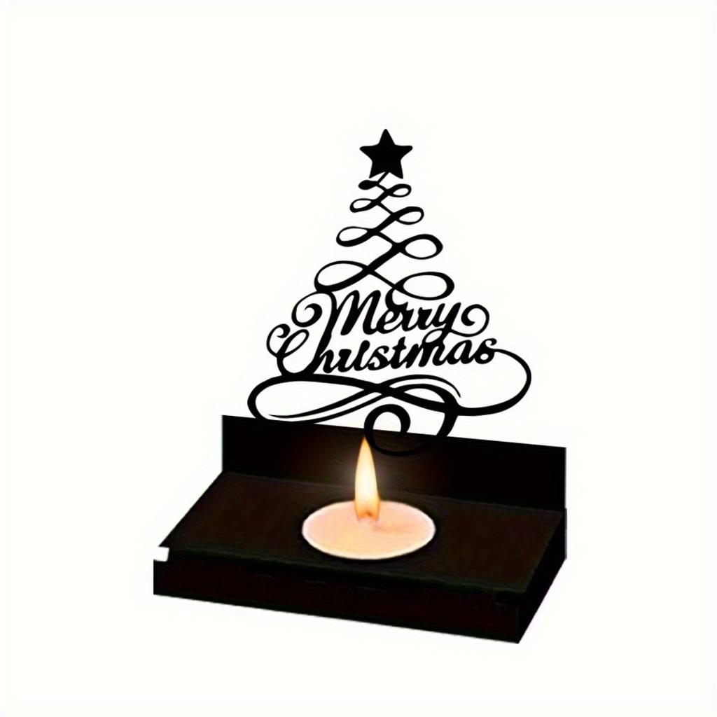 Christmas Candle Holder Iron Tree