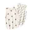 Baby Cotton Muslin Sleeveless Sleep Sack Thin Anti-Kick Blanket Toddler Infant