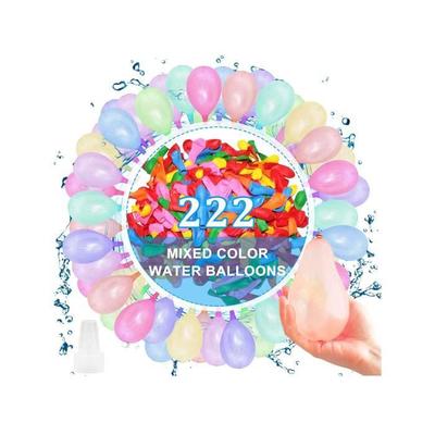 Wasserballon - Wasserbombe - 222 Stück - Schnelles Befüllen in 60 Sekunden - Mehrfarbig