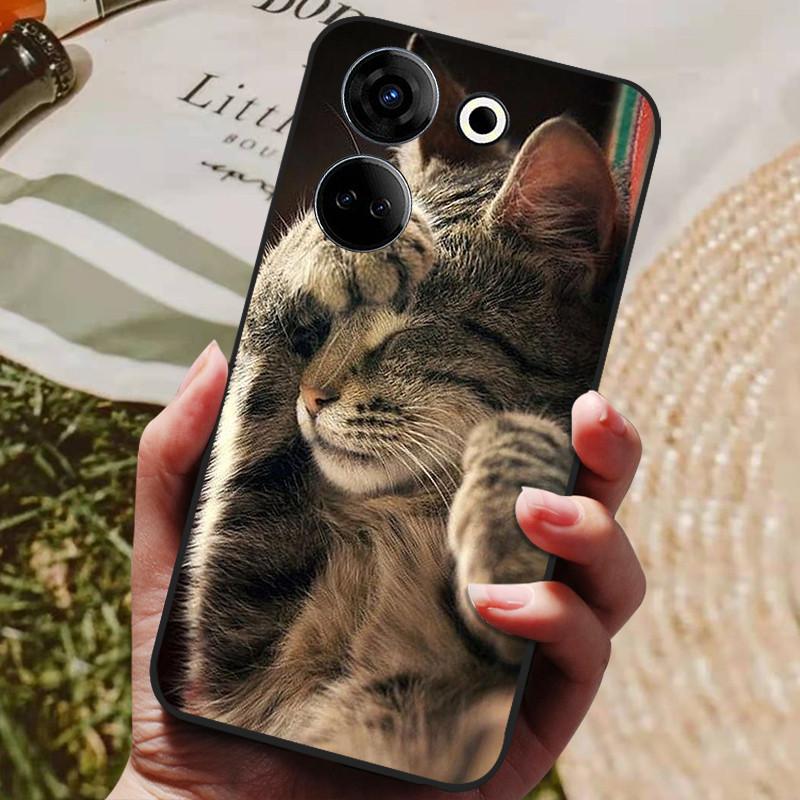 Für Tecno Camon 20 4G Hülle Silikon Rückseite Handyhülle für Tecno Camon 20 Pro 5G Hüllen Camon20 Pro 4G Weiche Bumper Coque Hülle