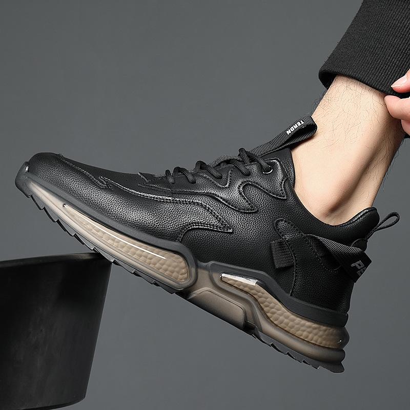 Luxury Designer Young Men S Shoes Leather Sneakers Men Fashion Casual Shoes Breathable Platform Male Sport Shoes Men Loafers 40