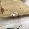 Korean Sweet Floral Open Adjustable Ring for Women - Elegant & Trendy