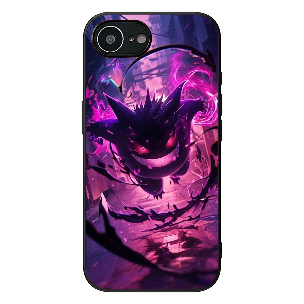 P-Pikachus GO P-Pokemons Gengar Phone Cover for Apple iPhone 16 15 14 Plus 13 12 Mini 17 Pro Max + ProMax 16E Air Case