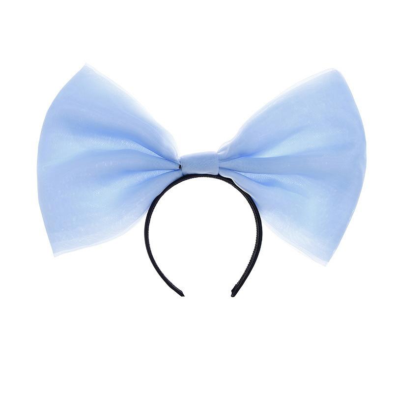 New Fashion Women's Hair Accessories Wide Side Headwear Big Bow Knot Hairband Adult Spring Turban Headband