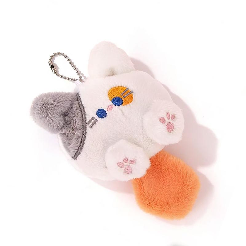 New Cartoon called Squeak Cute Plush Cat Pendant Girl Backpack Pendant Couple Bag Keychain Decorative Gift
