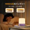 Lyridz Nursing Light, Bedside Lamp with Clock, Night Light, Color and Brightness Adjustable, Ambient Lighting, USB Charging, Room Light,