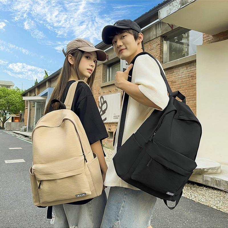 Schoolbag Women's Simple Versatile Campus Backpack College Style Male Student Backpack Casual Women's Bag