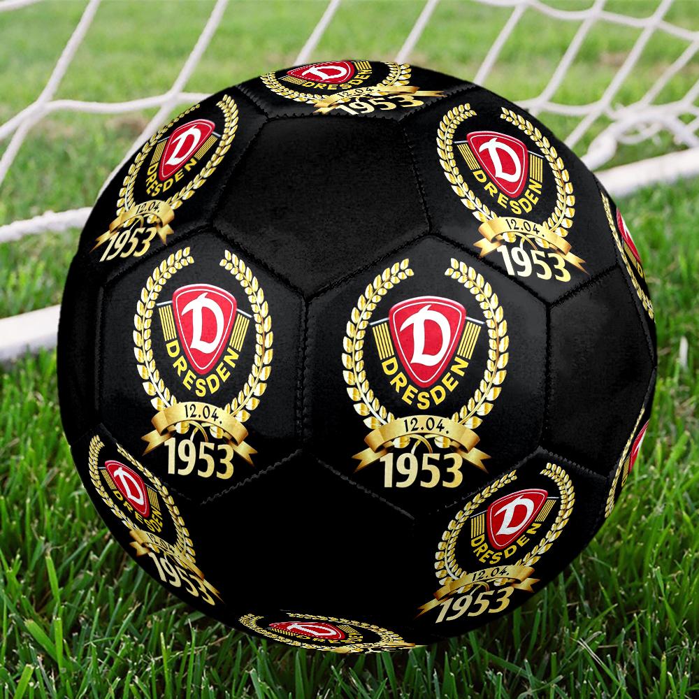 SG Dynamo Dresden Indoor Soccer Ball Colorful Machine Stitched PVC Size 5 Team Training Competition Ready Durable High-Bounce Cool Sports Gift