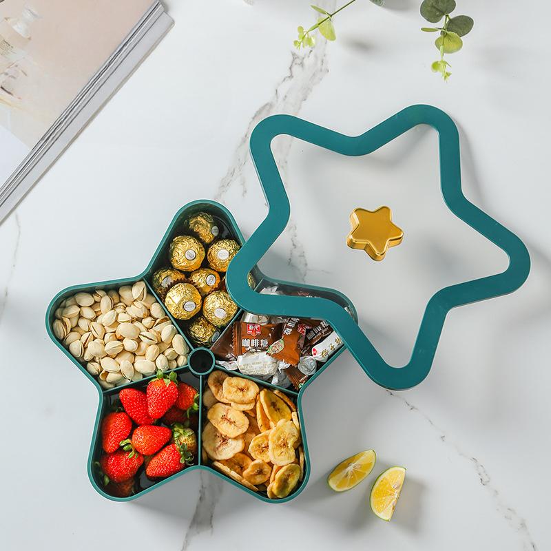 

Коробка конфет для свадьбы, двухслойный поднос для сухофруктов с крышкой, отдельный поднос для закусок, коробка для фруктовых конфет