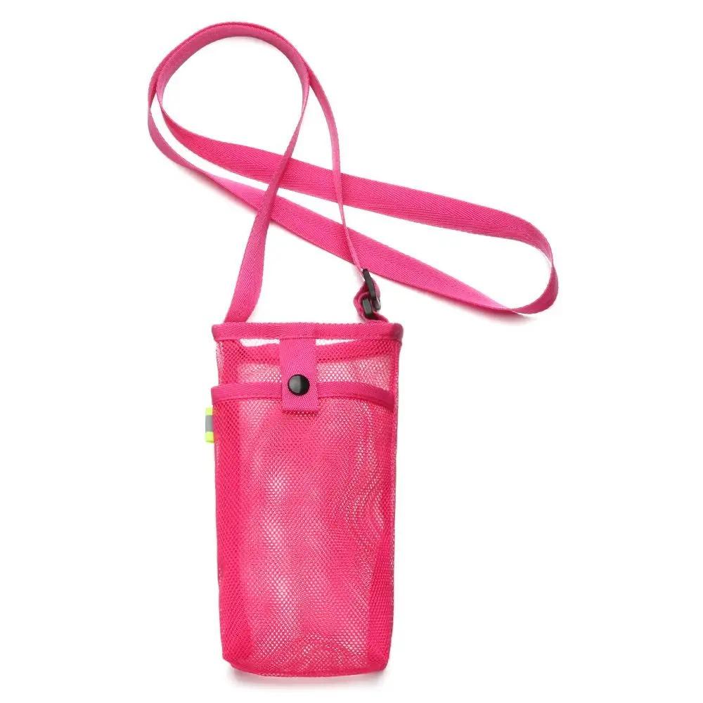 Mesh Sport Water Bottle Cover Portable Cup Sleeve Pouch Insulated Carrier Mobile Phone Bag  Outdoor