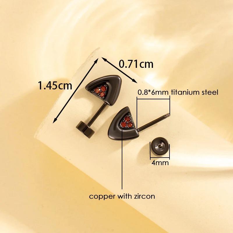 Modny Uroczy Kolczyk do Chrząstki Ucha w Kształcie Kociego Ucha Pływający Piercing Helix Stal Tytanowa Zawieszka Gwiazda Serce Cyrkonia Tragus Ucho Cyrkonia