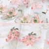 100 x 150 cm chinesische Farbverlauf-Stickerei Lotus Spitze weicher Stoff DIY Hanfu Shirts Puppentuch DIY Nähen Handwerk Organza Tüll Stoff